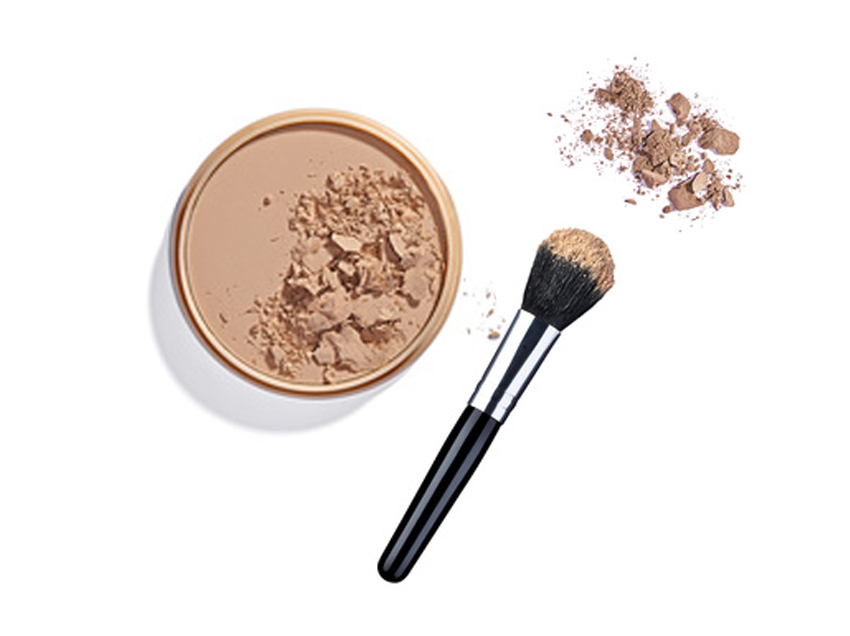 Puder und Pinsel
